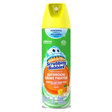 Scrubbing Bubbles Grime Fighter Bthrm Disinfectant Aerosol Citrus 20oz