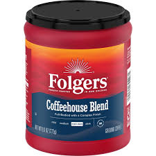 Folgers Coffeehouse Blend Ground Coffee, Medium-Dark Roast, 9.6 oz