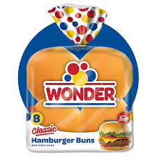 Wonder Bread Classic White Hamburger Buns, 8 ct
