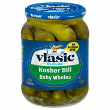  Vlasic Kosher Dill Baby Whole Pickles, Keto Friendly, 24 fl oz
