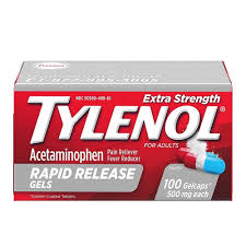 Tylenol Extra Strength Acetaminophen Rapid Release Gels, 24 ct