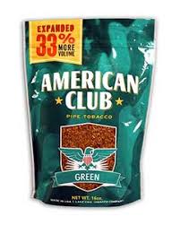 American Club Pipe Tobacco Green 16oz