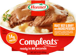 Hormel Compleats Roast Beef & Gravy with Mashed Potatoes, 9 oz