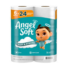 Angel soft Toilet Paper 6 rolls = 24