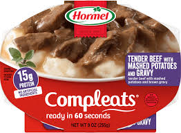 HORMEL Compleats Tender Beef with Mashed Potatoes, 9 oz