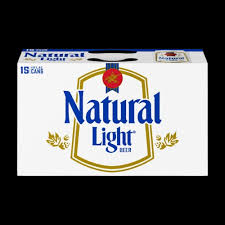 Natural Light Beer, 12 fl oz Cans, 15 pk