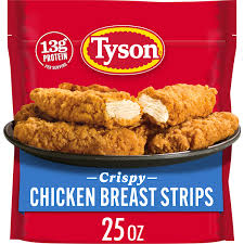 Tyson Frozen Crispy Chicken Breast Strips, 25 oz