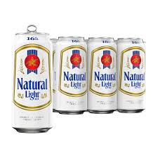 Natural Light Beer, 16 fl oz Cans, 4 pk