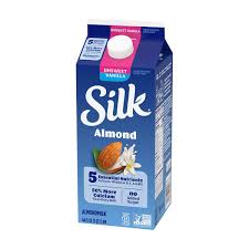 Silk Unsweet Vanilla Almond Milk, 64 fl oz