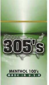 305's Menthol 100's Pack