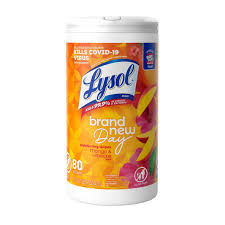 Lysol Brand New Day Disinfectant Wipes, Mango & Hibiscus, 80 ct