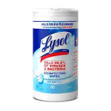 Lysol Disinfectant Multi-Surface Cleaning Wipes Crisp Linen Scent, 80ct