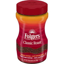 Folgers Classic Roast Instant Coffee, 8 oz
