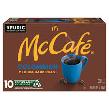 McCafe Colombian, Single Serve Coffee Keurig K-Cup Pods, Medium Roast, 10
