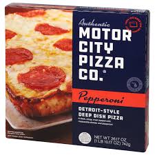 AUTHENTIC MOTOR CITY PIZZA CO. Pepperoni Detroit-Style Pizza,Tomato Sauce,26.17 oz(Frozen)