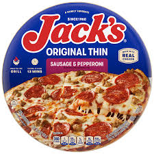 Jack’s Original Thin Crust Sausage and Pepperoni Pizza, 12 in