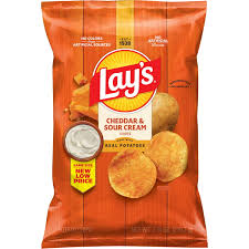 Lay's Potato Chips Cheddar & Sour Cream Flavored 7 3/4 Oz