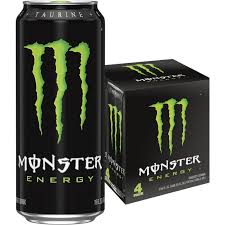 Monster Energy Drink, 16 fl oz Cans, 4 pk