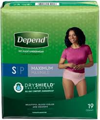 Depend Fresh Protection Small Maximum Underwear 19 ea