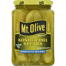 G10 Mt. Olive Kosher Dill Pickle Spears, 24 fl oz