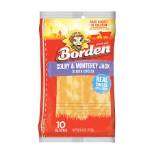 Borden Colby & Monterey Jack Sliced Cheese, 6 oz
