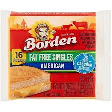 Borden American Cheese Singles, 0.75 oz, 16 Slices