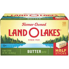 Land O Lakes Salted Butter in Half Sticks, 4 half sticks, 8 oz