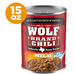 WOLF BRAND Mild Chili Without Beans, 15 oz