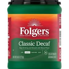 Folgers Classic Decaf Ground Coffee, Medium Roast, 9.6 oz