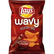 Lay's Wavy Hickory BBQ Potato Chips, 7.75 oz
