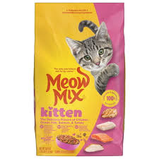 Meow Mix Kitten Li’l Nibbles Dry Cat Food for Kittens, 3.15 lb. Bag