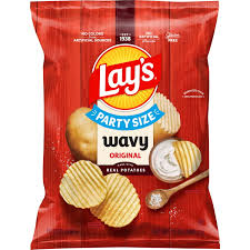 Lay's Wavy Potato Chips Original 13 Oz