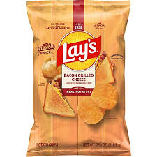 Lay's Potato Chips, Bacon Grilled Cheese, 7.75 oz