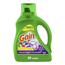 Gain Liquid Laundry Detergent, Moonlight Breeze Scent, 46 fl oz