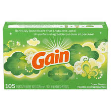 Gain Dryer Shts 105 Cnt Original Scent Fabric Softener w/2-in-1