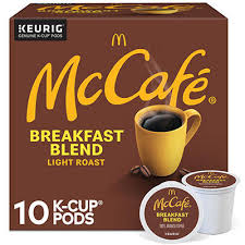 McCafe Breakfast Blend, Single Serve Coffee Keurig K-Cup Pods, Light Roast, 10 ct