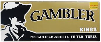 Gambler 100mm Gold Cigarette Tubes 200ct