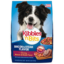 Kibbles  n Bits Bacon  Steak Flavor Dry Dog Food, 3 lbs