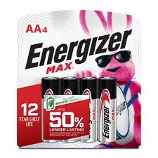Energizer MAX AA Alkaline Batteries, 4 c