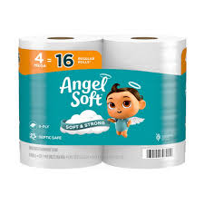 Angel Soft Toilet Paper 4 Rolls= 16