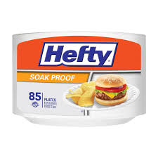 Hefty Soak Proof Foam Plates, 9-inch - 85 ct