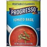 Progresso Soup Vegetable Classics Tomato Basil Soup, 19 oz Can