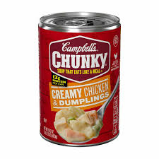 Campbell&rsquo;s Chunky Creamy Chicken and Dumplings Soup, 16.3 oz