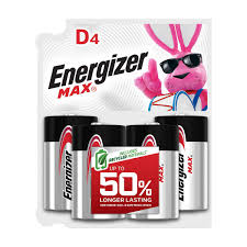 Energizer MAX D Batteries (4 Pack),