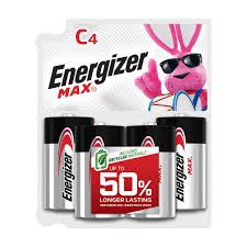 Energizer MAX C Alkaline Batteries, 4 ct