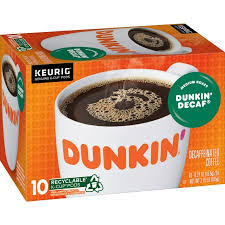 Dunkin' Decaf Medium Roast Coffee, Keurig K-Cup Pods, 10 ct