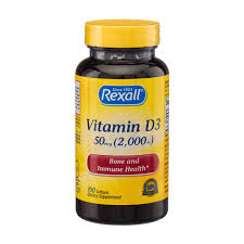 Rexall Vitamin D3 2000 IU Tablets, 100 ct