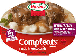 Hormel Compleats Meatloaf & Gravy with Mashed Potatoes, 9 oz
