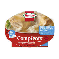 HORMEL Compleats Chicken Breast with Rib Meat and Mashed Potatoes, 10 oz