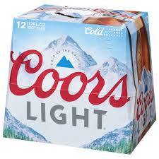 Coors Light American Light Lager Beer, 12 fl oz Cans, 12 pk